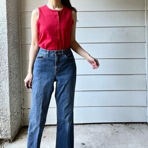 Vintage Red Sleeveless Top